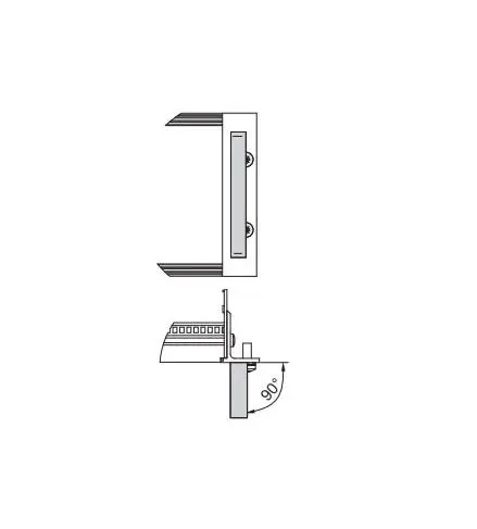 Produktfoto 1 von nVent SCHROFF Führungsschiene Griff Alu für Baugruppenträger, 4 U