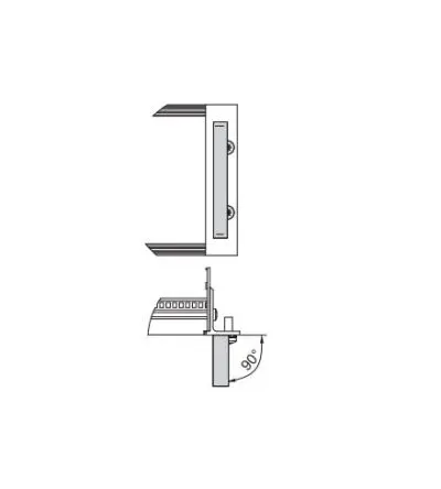 Produktfoto 1 von nVent SCHROFF Führungsschiene Griff Alu für Baugruppenträger, 4 U