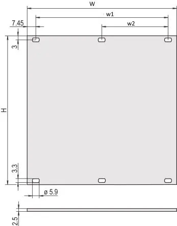 Produktfoto 1 von nVent SCHROFF Aluminium Frontplatte 6 U x 8 TE Belüftet, Weiß Ungeschirmt 40.3 mm 40.3mm