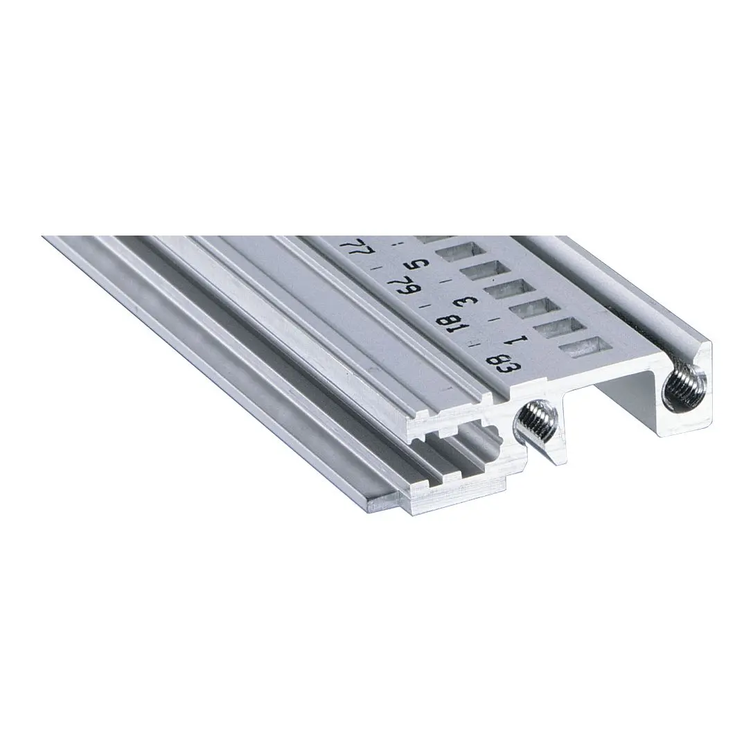 Produktfoto 1 von nVent SCHROFF Schiene, Aluminium, Horizontal Rail, 195 HP, 195 hp breit, 1000 mm tief