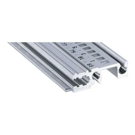 Produktfoto 1 von nVent SCHROFF Schiene, Aluminium, Horizontal Rail, 195 TE, 195HP breit, 1000 mm tief