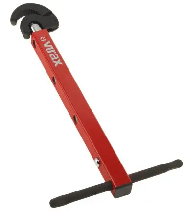 Produktfoto 1 von Virax Schraubenschlüssel Armaturenschlüssel, Teleskopstiel Griff, Backenweite 10 to 36 mm, / Länge 280 mm
