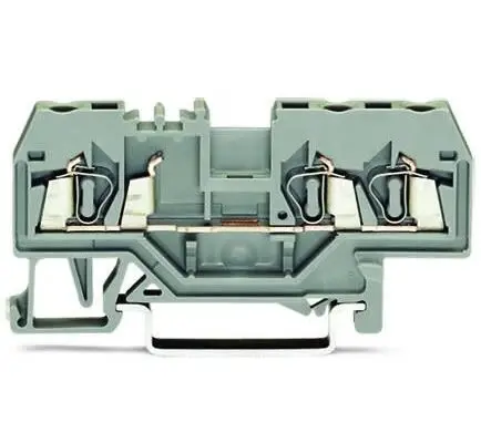 Produktfoto 1 von WAGO 280 Anschlussklemmenblock für Durchkontaktierung 1 Grau, 2.5mm², 800V Zugfederklemme