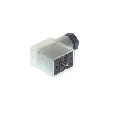 Produktfoto 1 von Hirschmann GMNL DIN 43650 Steckverbinder DIN 43650 B 2+E / 250V ac/dc Kontrollleuchte, PG9 Zentrale Schraube, Schwarz