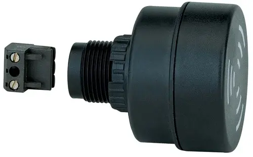 Produktfoto 1 von Werma Akustischer Warnmelder IP65 230 V ac 80dB Schwarz, Ø 52 mm