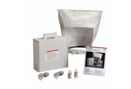 3M Tester-Set Bitter Inhalt Fit-Testlösung 55-ml-Flasche (bitter), Kapuze und Kragen, Anleitungen, Zerstäuber x 2,