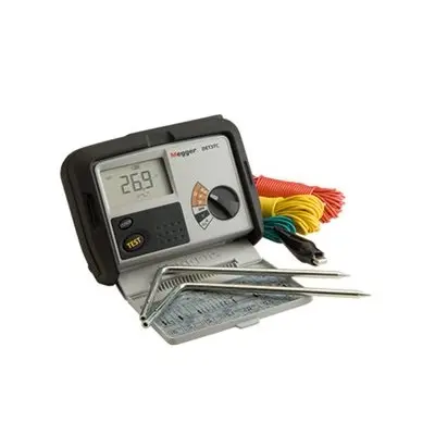 Produktfoto 1 von Megger DET3TC LCD Erdungsprüfgerät CAT IV 100 V, bis 2kΩ