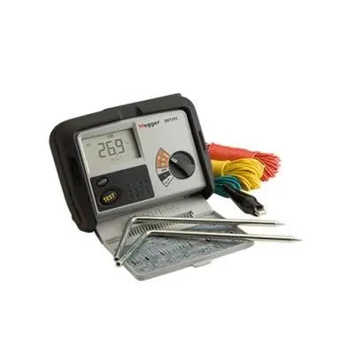 Produktfoto 1 von Megger DET3TC LCD Erdungsprüfer, bis 2 kΩ CAT IV 100V