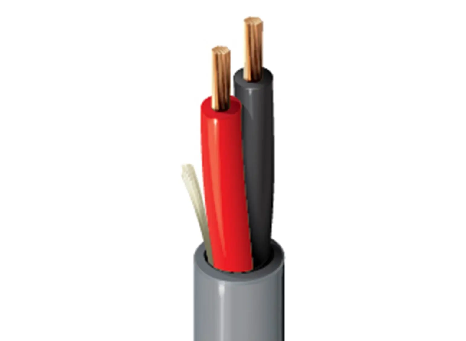 Produktfoto 1 von Belden 4100UE Steuerkabel, 2-adrig 2.09 mm² 14 AWG Grau Ungeschirmt, 100 m, Polypropylen