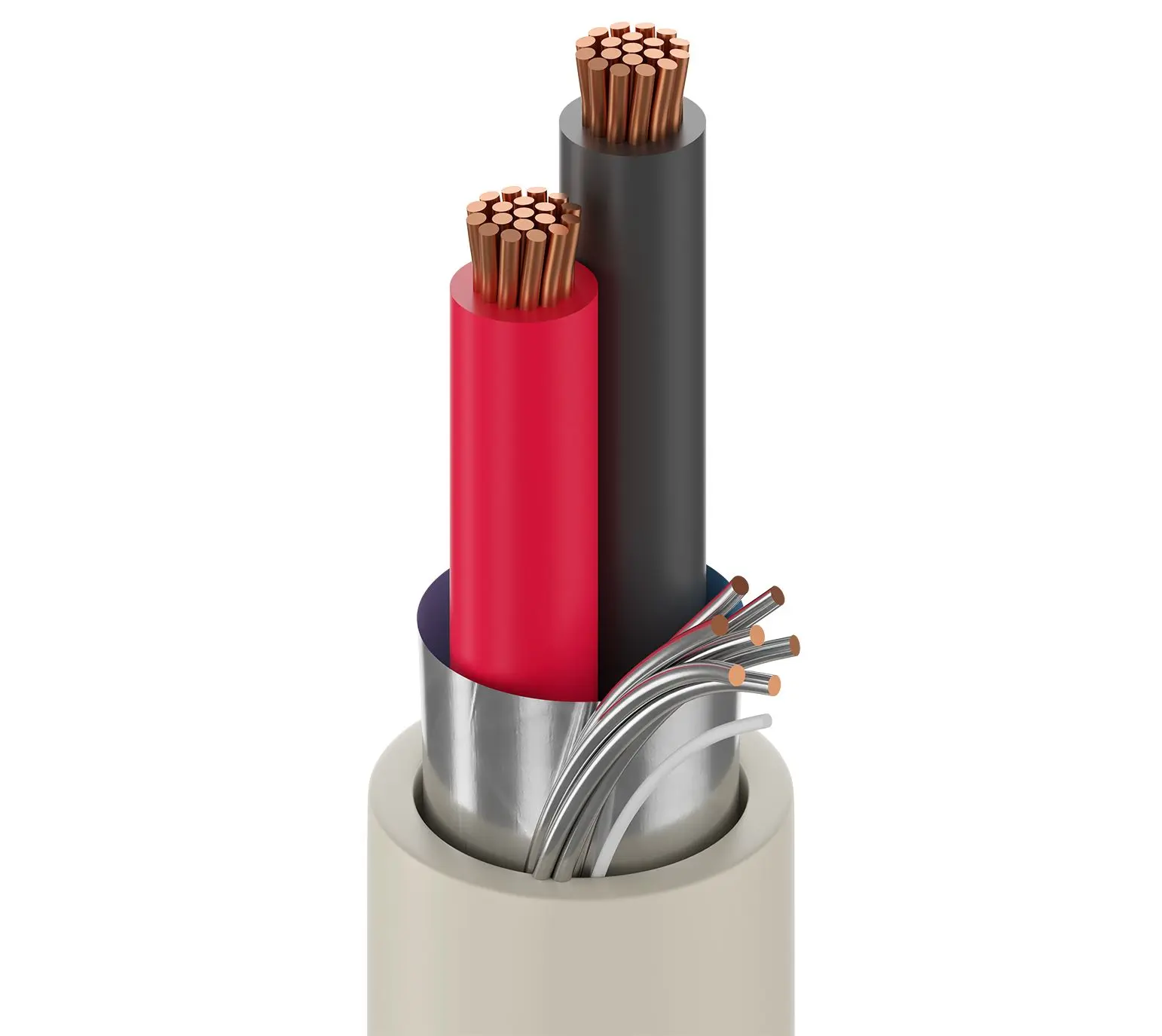 Produktfoto 1 von Belden 4200FE Steuerkabel, 2-adrig 1.31 mm² 16 AWG Grau Geschirmt, 100 m, Polypropylen