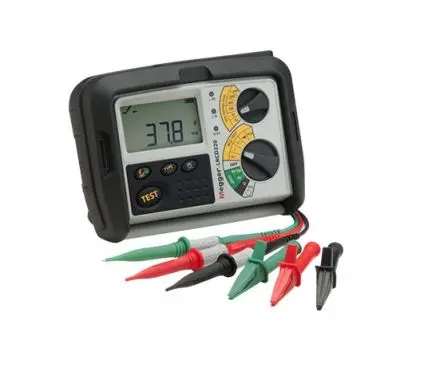 Produktfoto 1 von Megger 2-Draht Kombiniertes Prüfgerät für Schleifenimpedanz und FI-Schutzschalter CAT III 500V 1000 mA AC, DC