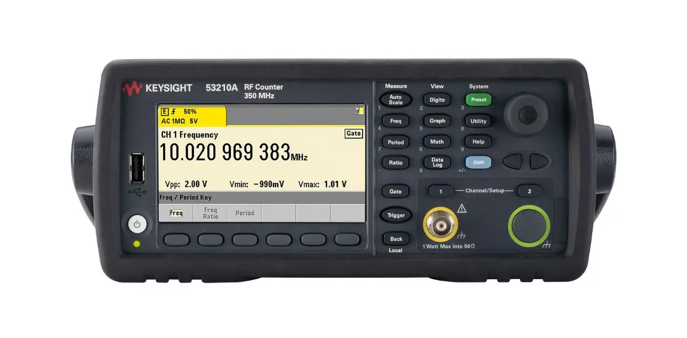 Produktfoto 1 von Keysight Technologies 53210A Frequenzzähler 10 Digits 0 Hz / 350 MHz, BNC