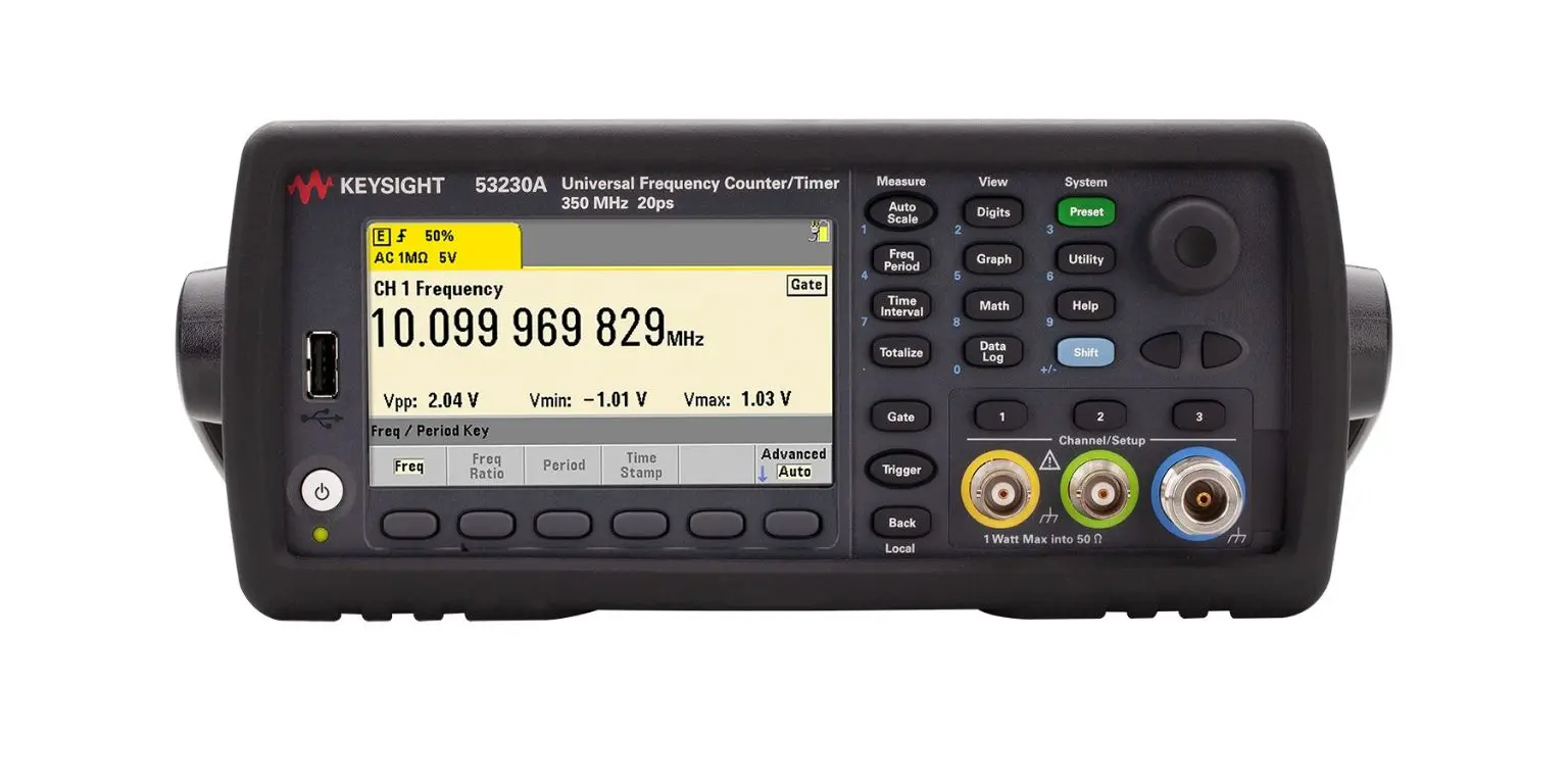 Produktfoto 1 von Keysight Technologies 53230A Frequenzzähler 12 Digits 0 Hz / 350 MHz, BNC