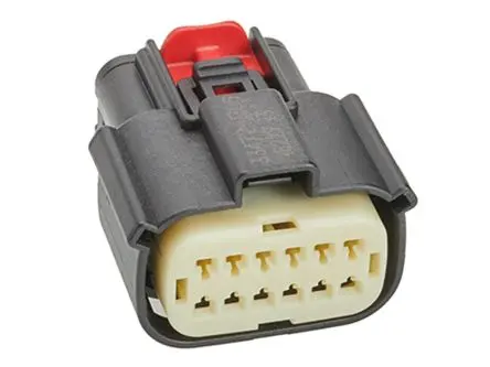 Produktfoto 1 von Molex 33472 Steckverbindergehäuse, Kabel, Steckverbinderbaugruppe, Crimp-Anschlussklemme, Buchse, 12-polig, Schwarz /