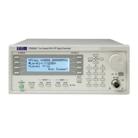 Produktfoto 1 von Aim-TTi TGR 6000 HF-Signalgenerator 10 MHz → 6 GHz, Auflösung 10 Hz, LAN, RS232, USB, GPIB