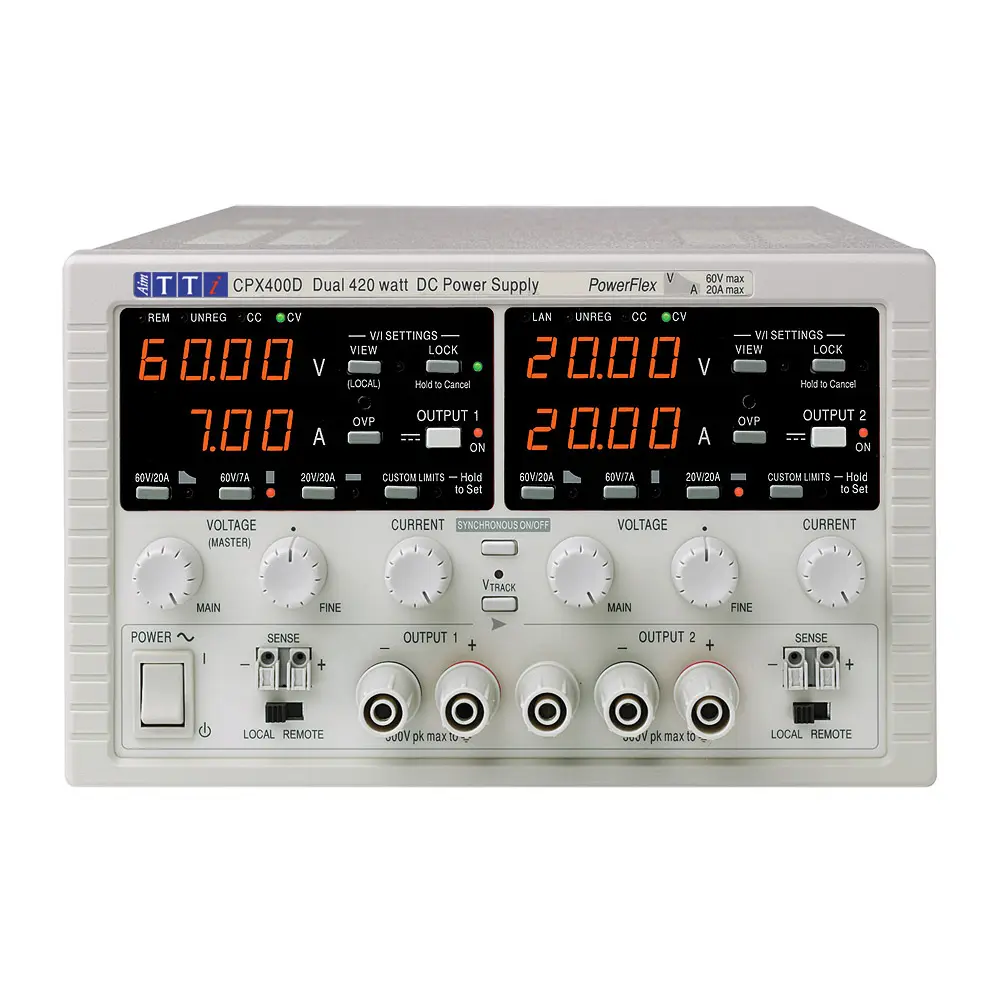 Produktfoto 1 von Aim-TTi CPX400D 2-Kanal Digital Labornetzgerät 840W, 0 → 60V / 0 → 20A