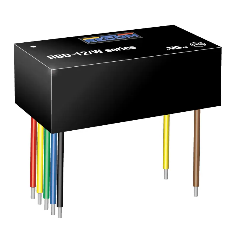 Produktfoto 1 von Recom LED-Treiber, 28 W 36 V dc LED-Treiber 500 mA, Ausgang 8/40 V dc Pulsbreitenmodulation
