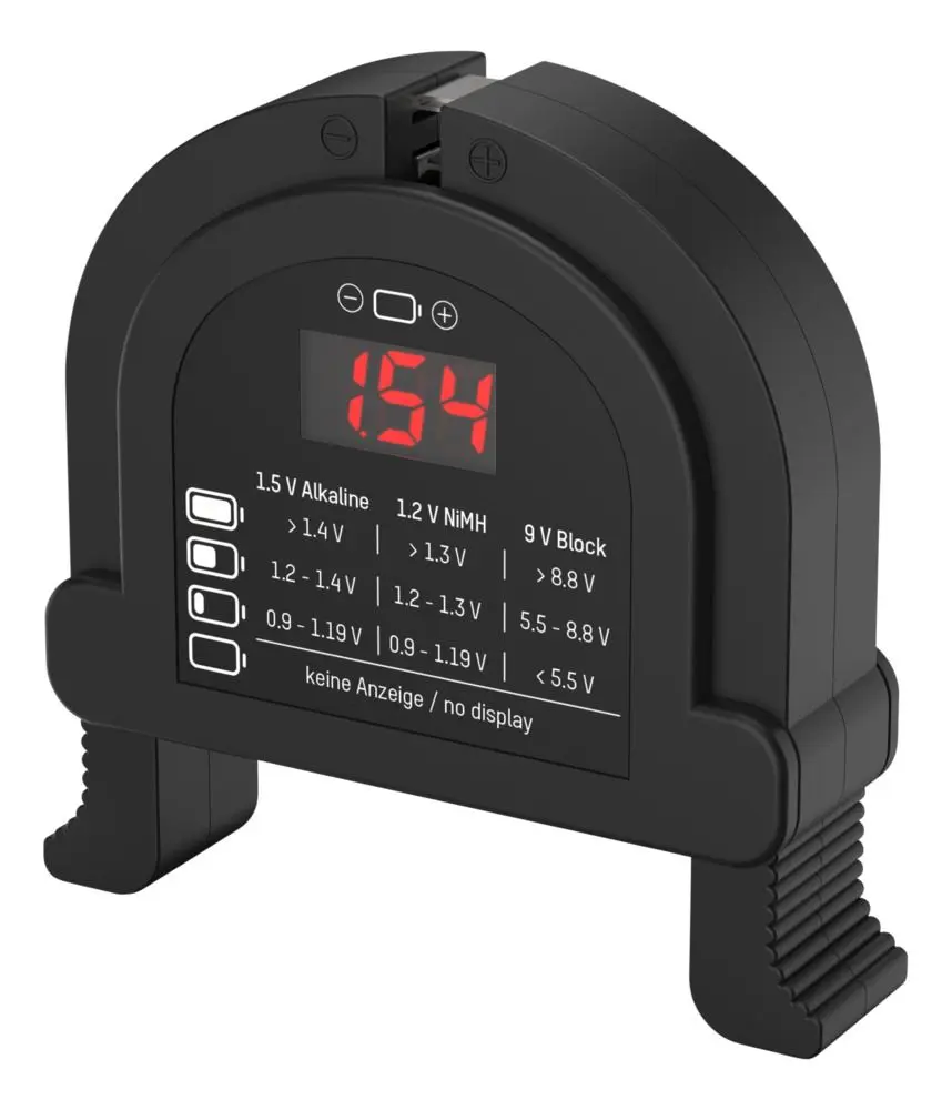 Produktfoto 1 von Ansmann AN20620 Batterietester für alle Größen Alkaline, NiCd, NiMH Akkus/Batterien