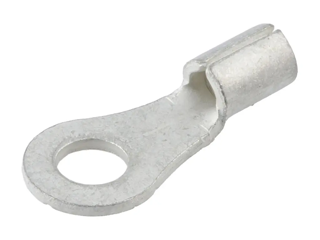 Produktfoto 1 von Molex Versakrimp Ringkabelschuh, Unisoliert 17 AWG, Grau, 13 AWG max.AWG, aussen ø 13.56 mm, innen ø 8.51 mm, M8