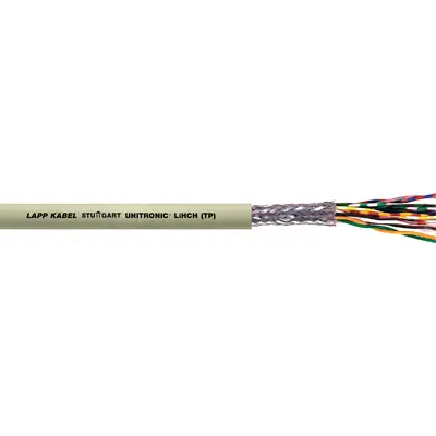 Produktfoto 1 von Lapp UNITRONIC Datenkabel, 8-paarig 0,5 mm² Ø 13.3mm S/UTP Schirmung Twisted Pair Grau