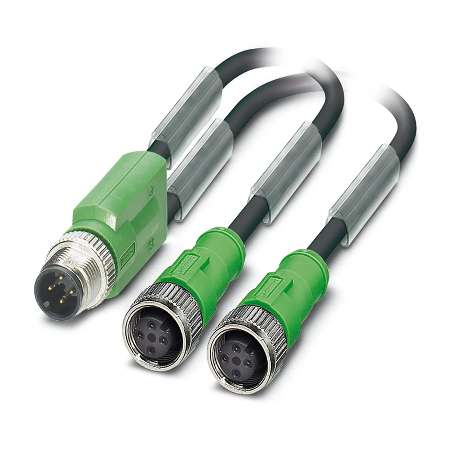Produktfoto 1 von Phoenix Contact, 3-polig Sensor-Betätigungselementkabel, M12, Gerade Buchse 3 / M12, Gerade Stecker, Länge 0.3 m