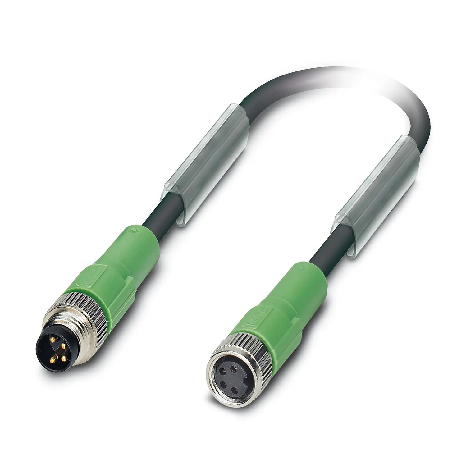 Produktfoto 1 von Phoenix Contact SAC-4P-M 8MS/3.0-PUR/M 8FS, 4-polig Sensor-Betätigungselementkabel, Gerade Stecker 4 / Gerade Buchse,