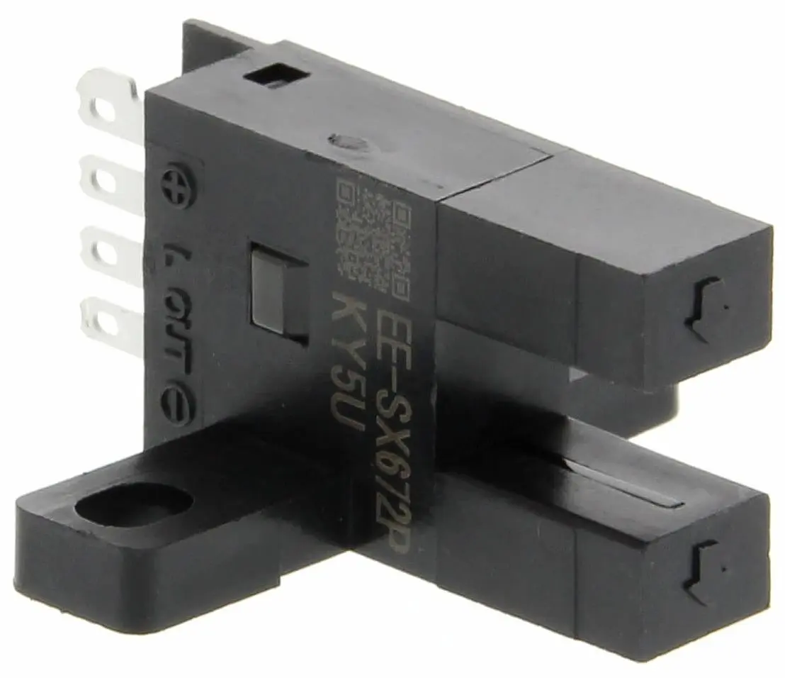 Produktfoto 1 von Omron EE-SX47/67 Optischer Sensor, Durchgangsstrahl, Bereich 5 mm, PNP Ausgang, 4-poliger Steckverbinder,