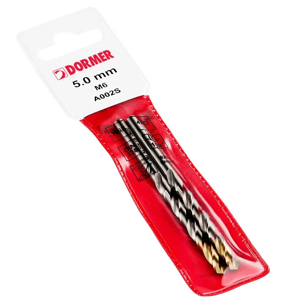 Produktfoto 1 von Dormer Schnellarbeitsstahl mit Zinn x 75 mm 4 mm, 2 Stück