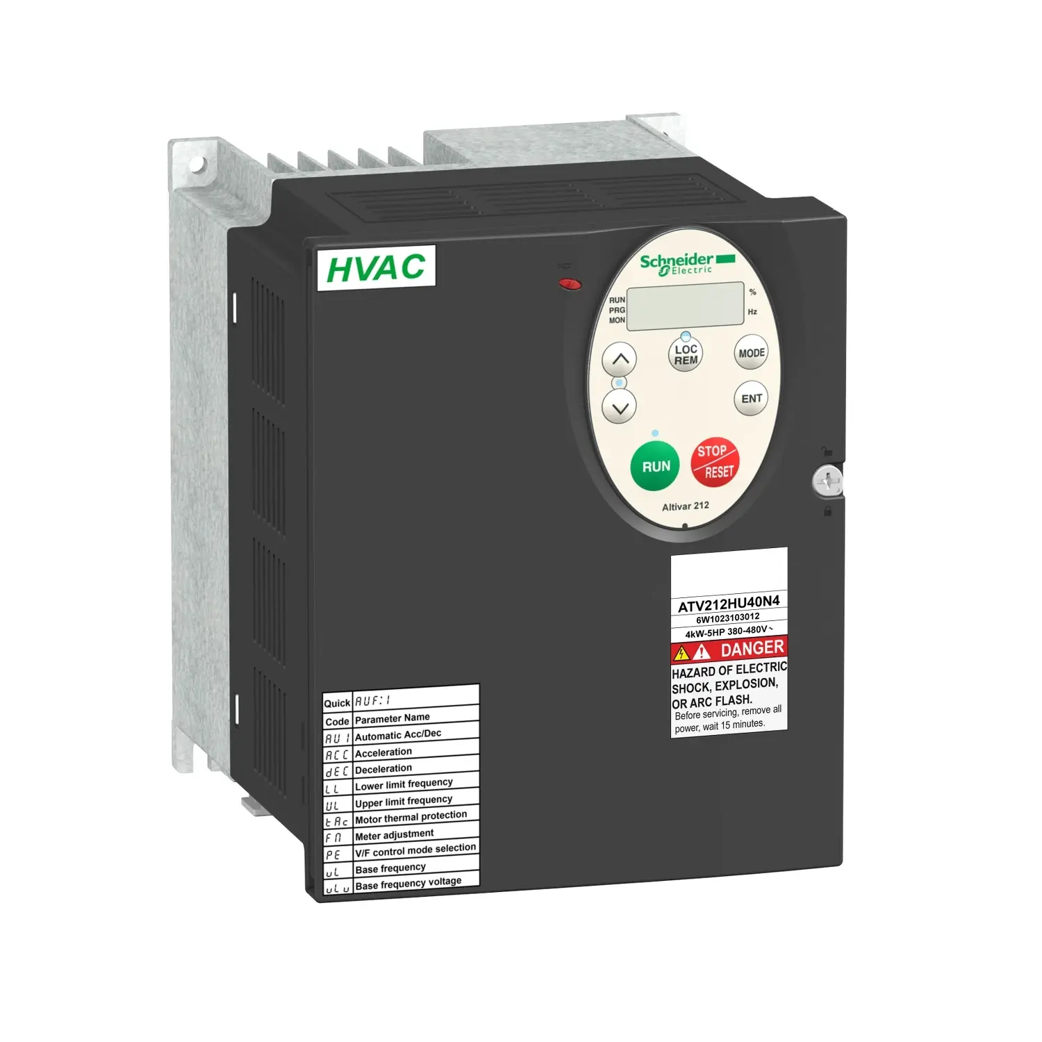 Produktfoto 1 von Schneider Electric ATV 212 3-Phasen Frequenzumrichter 3 kW 528 V 7.2 A 200Hz
