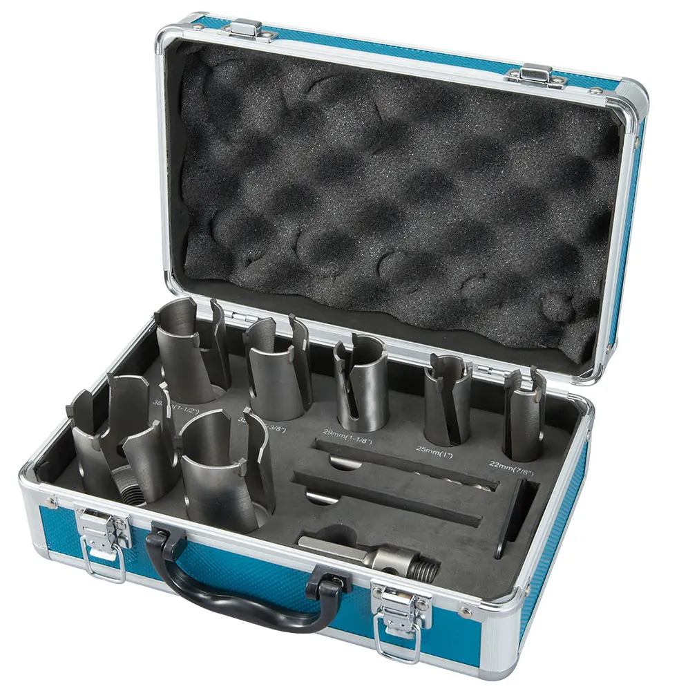 Produktfoto 1 von Makita Wolframcarbid Kernbohrkrone mit Zentrierbohrer, Ø 22 → 76mm 9-Stk.