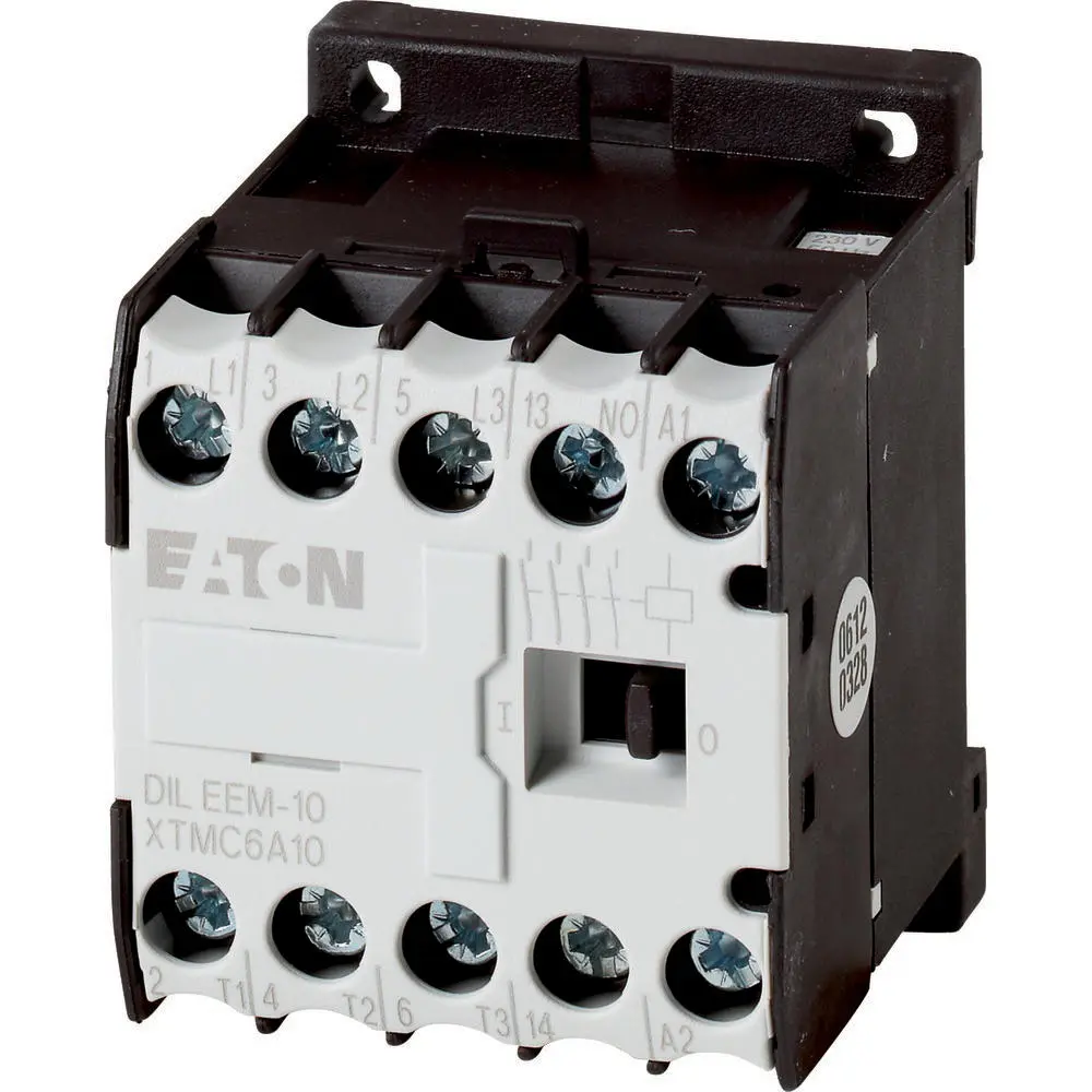 Produktfoto 1 von Eaton DILM Schütz 24 V ac-Spule, 3-polig, 690V ac / 6 A 24 V ac 3 kW 3 Schließer Motorsteuerung 1-Hilfskontakte