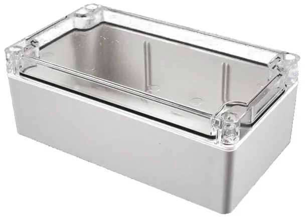 Produktfoto 1 von Hammond 1554; Gehäuse; Polycarbonat; Grau IP68 Breite 119.4 mm Höhe 61 mm Länge 180.3 mm
