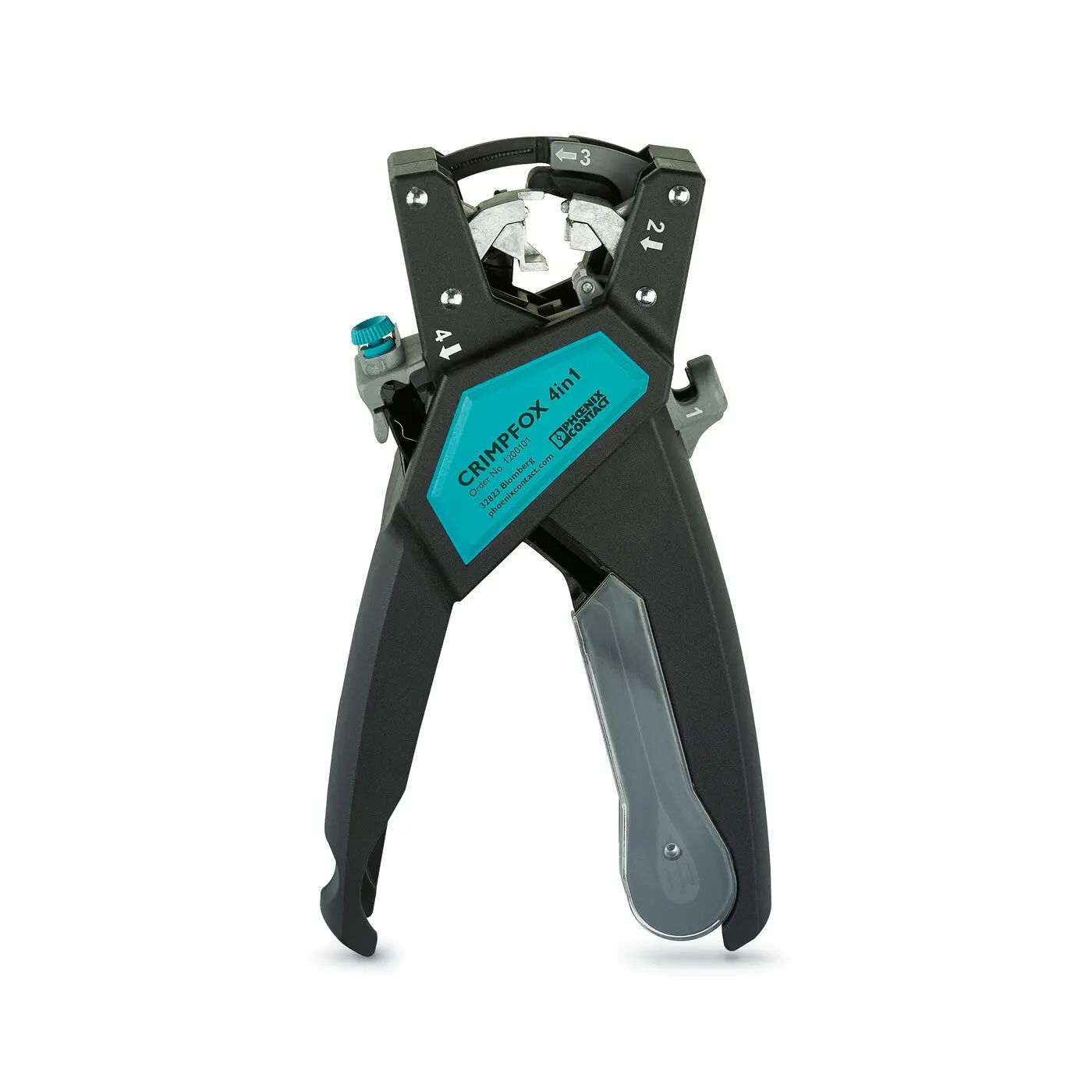 Produktfoto 1 von Phoenix Contact CRIMPFOX 4in1 CRIMPFOX 4 in 1 Crimp-Werkzeug für Drahtverschraubungen, 180 mm