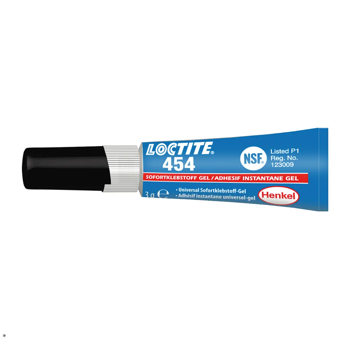 Loctite 454 Sekundenkleber Cyanacrylat Gel transparent, Tube 3 g