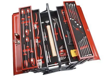 Produktfoto 1 von RS PRO Mechanisches Werkzeugset Werkzeugsatz, Tasche 42-teilig