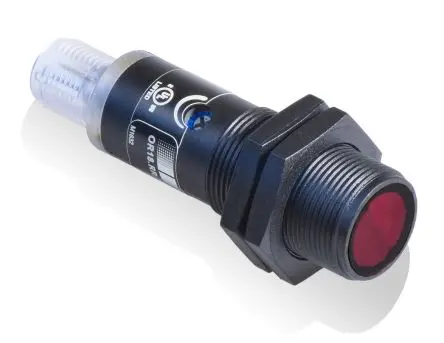 Produktfoto 1 von Baumer OR18 Zylinderförmig Optischer Sensor, Durchgangsstrahl, PnP Ausgang, Mit Gewinde