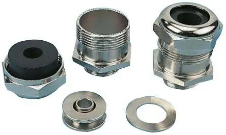 Produktfoto 1 von Agro Progress MS EMC Rapid Kabelverschraubung, PG21 Messing vernickelt Metallisch 16 mm/ 19 mm, IP68