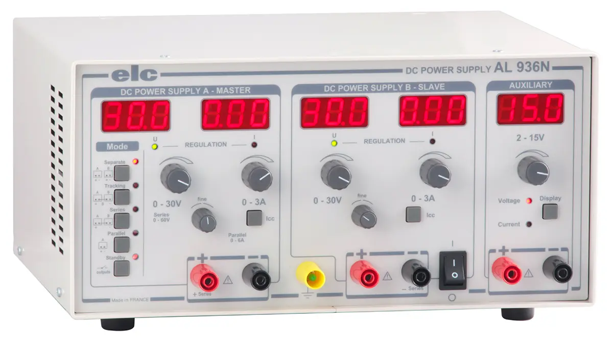 Produktfoto 1 von ELC AL936N 3-Kanal Digital Labornetzgerät 200W, 0 → 30V / 1A