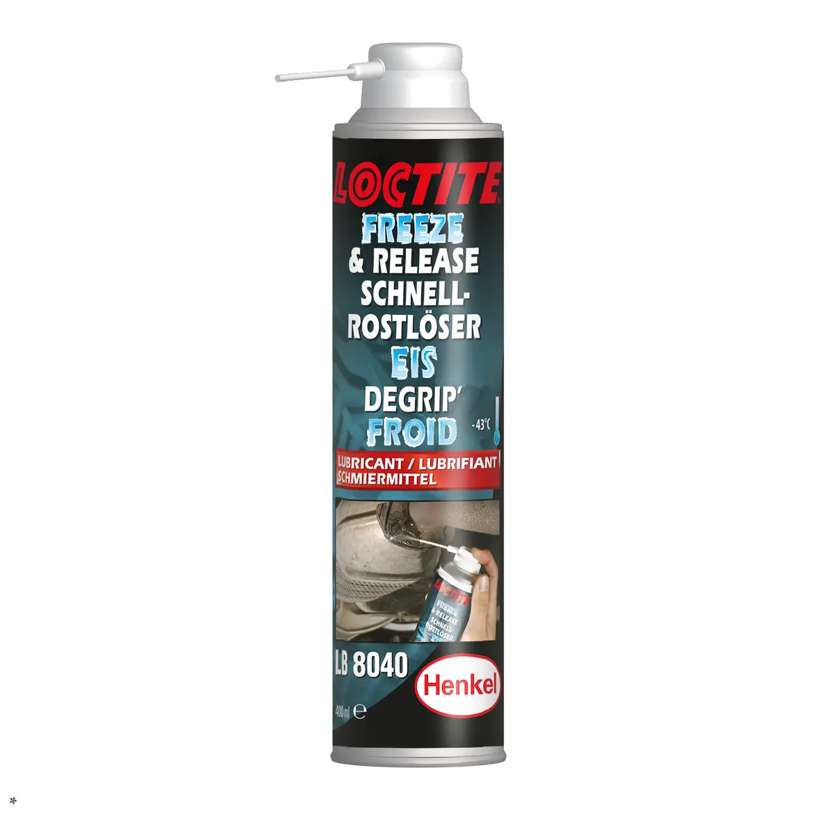 Produktfoto 1 von Loctite Loctite LB 8040 Schmiermittel Mehrzweckschmiermittel, Zerstäuber 400 ml