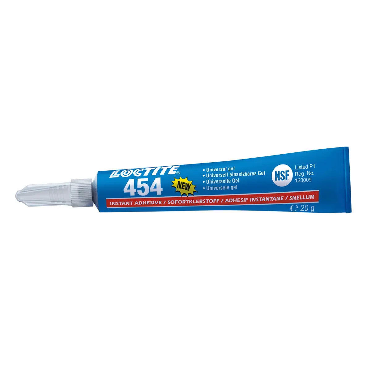 Produktfoto 1 von Loctite 454 Sekundenkleber Cyanacrylat Gel transparent, Tube 20 g