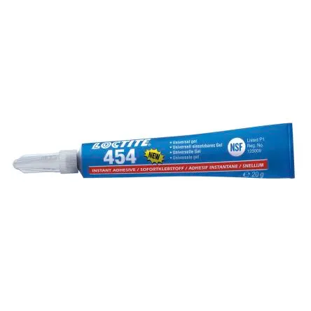 Produktfoto 1 von Loctite 454 Sekundenkleber Cyanacrylat Gel transparent, Tube 20 g