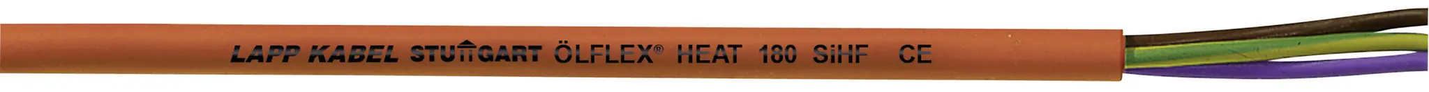 Produktfoto 1 von Lapp ÖLFLEX Netzkabel, 3-adrig Rot, Braun, 50 m, Silikon 180 °C