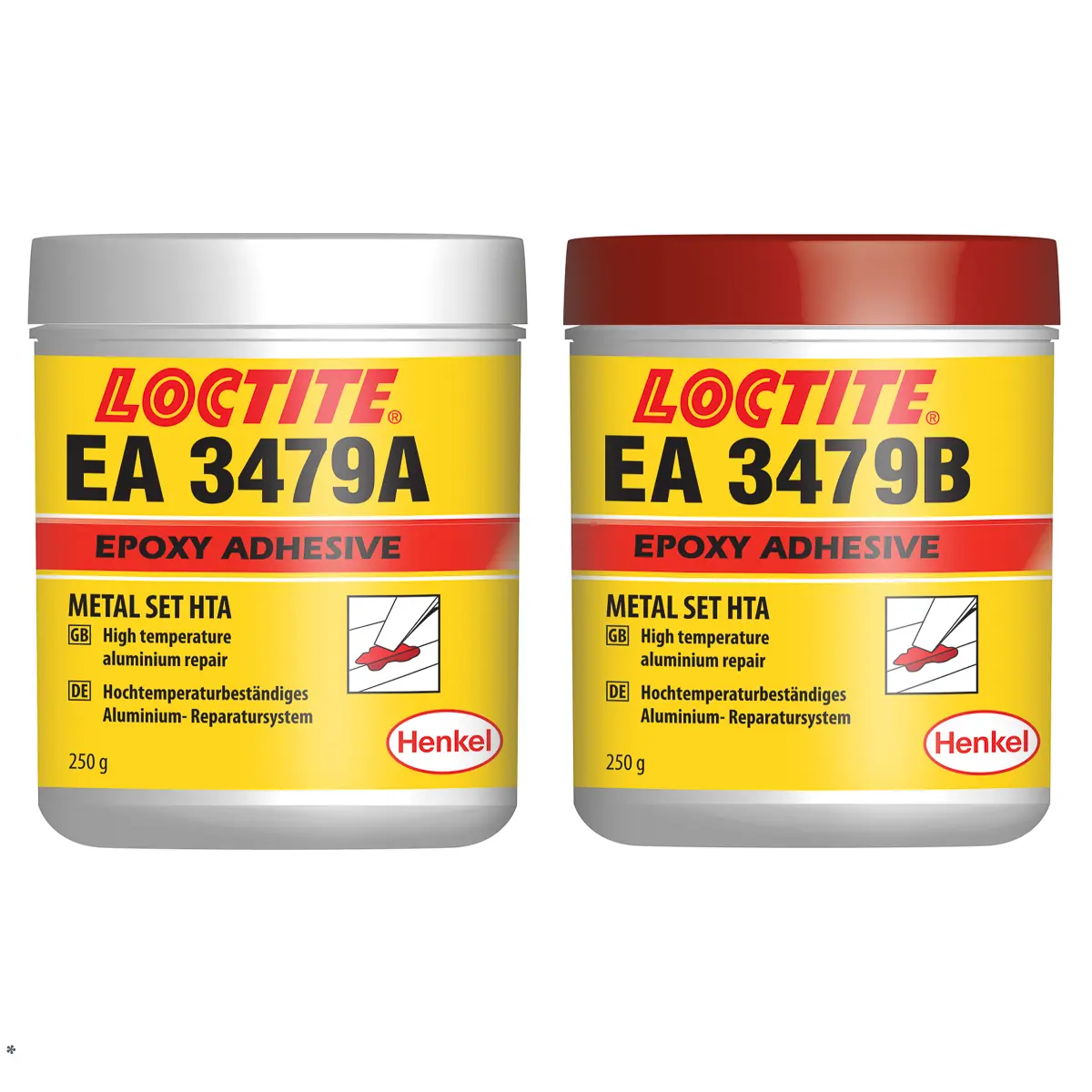 Produktfoto 1 von Loctite HYSOL 3479 Epoxidharz-Kleber Grau für Aluminium, CAN 500 g
