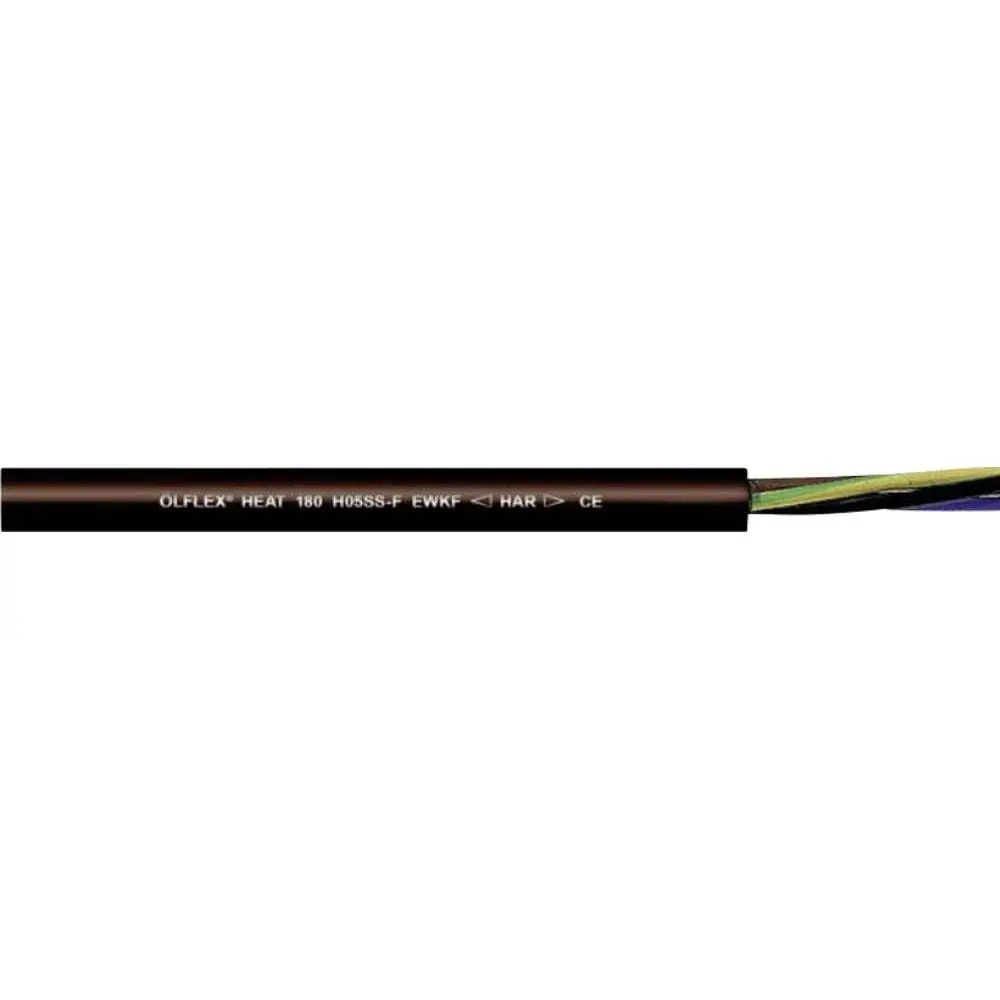 Produktfoto 1 von Lapp ÖLFLEX Netzkabel, 2-adrig Schwarz, 50 m, Silikon 180 °C