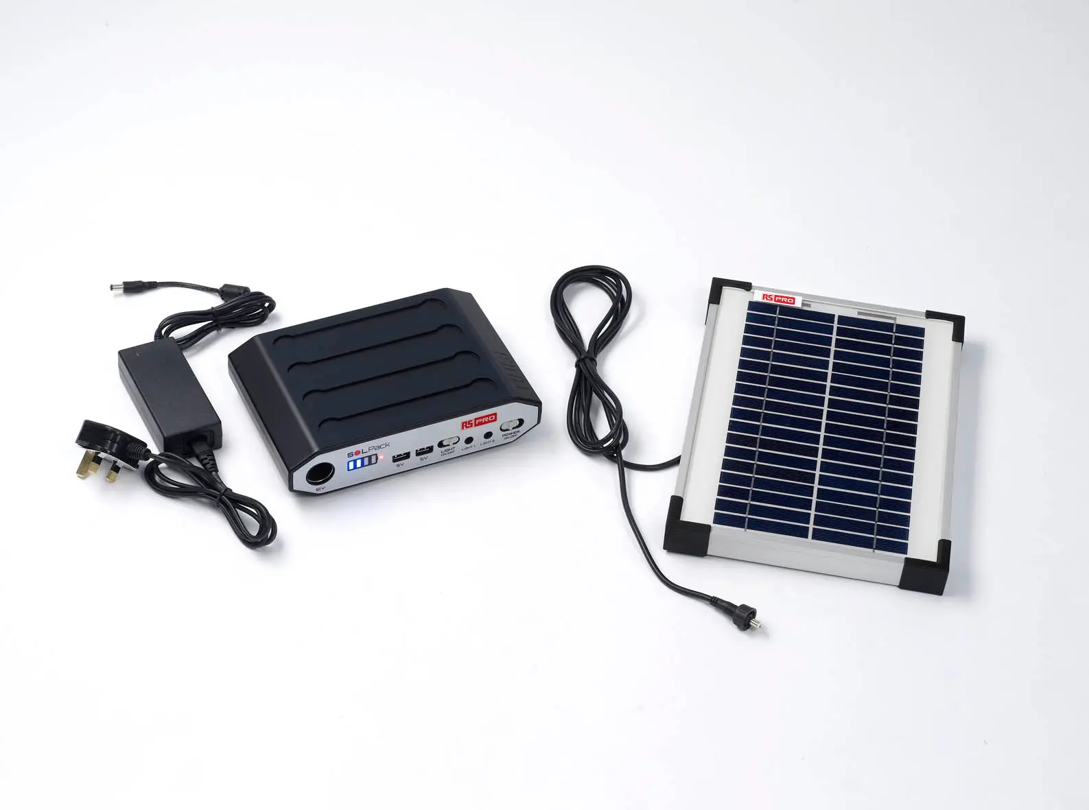 Produktfoto 1 von RS PRO SOLPACK2 Solar-Ladegerät SolPack 12 V