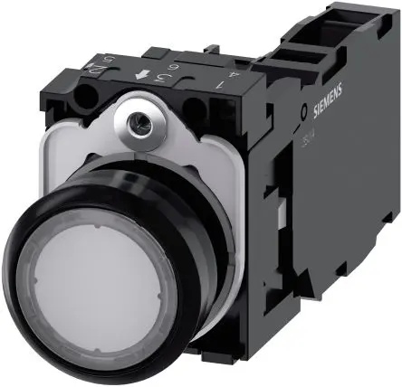 Produktfoto 1 von Siemens SIRIUS ACT 3SU11 Drucktasten-Kompletteinheit beleuchtet, EIN-AUS Schalter, 1-polig