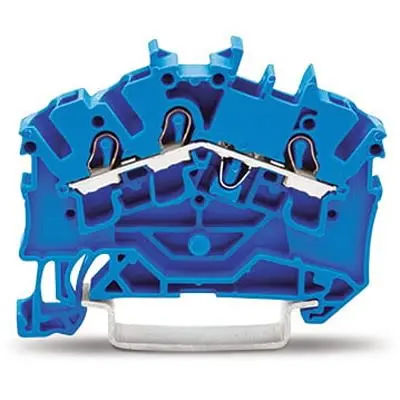 Produktfoto 1 von WAGO TOPJOB S Anschlussklemmenblock DIN-Schiene 1 Blau, 2.5mm², 600V Einsteck-Anschluss IECEx/ATEX/CSA