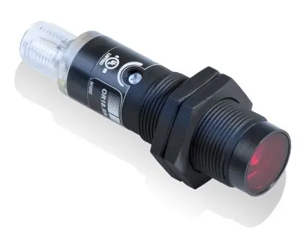 Produktfoto 1 von Baumer OR18 Zylinderförmig Optischer Sensor, Diffus, PnP Ausgang, Mit Gewinde