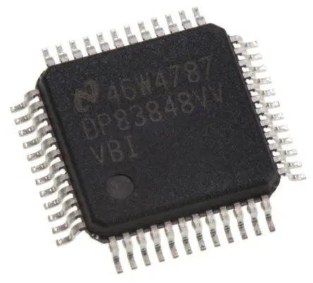 Produktfoto 1 von Texas Instruments Ethernet-Transceiver Vollduplex/Halbduplex 3.3 V 100 Mbit/s RMII, LQFP 48-Pin 3.3V