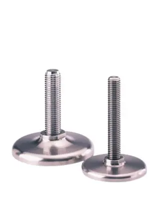 Produktfoto 1 von Nu-Tech Engineering Verstellbarer Fuß M8 bis 450 kg x 40 mm, bis 0° neigbar Edelstahl, Ø 50 mm x 54 mm